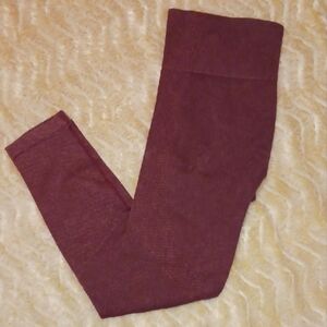 JoyLab Brown Leggings with Wide Waistband and Tapered Legs